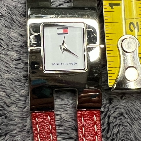 Tommy Hilfiger Red Blue Strap Stainless Watch - Picture 2 of 6
